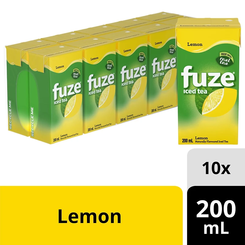 Fuze thé glacé au citron, 200 ml, paquet de 10