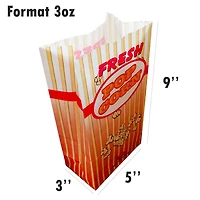 200 Sacs à Popcorn BullsEye Popcorn Format 3oz