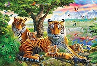 Buffalo Games Le puzzle Hidden Tigers en 2000 pièces