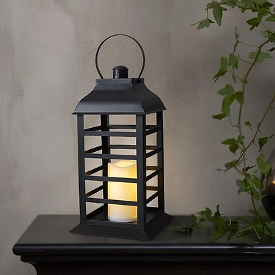 Hometrends Lanterne en métal à lamelles de 13,9 pouces