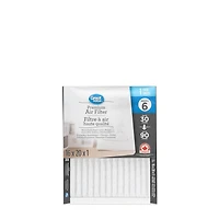 Filtre à air plissé 16 x 20 x 1 pouces Great Value MERV 6 16x20x1 Filtre à air