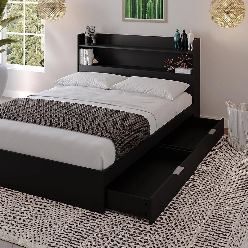 Nexera Hunter Platform Bed with Headboard