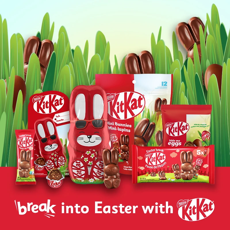 Hide Me Eggs, Miniature Milk Chocolate Eggs Filled With KITKAT'S Signature Crispy Wafer, Perfect For Egg Hunts & Easter Baskets, Individually Wrapped