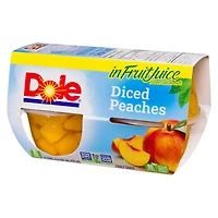 Dole Diced Peaches in Fruit Juices, 4 Cups, 428  mL
