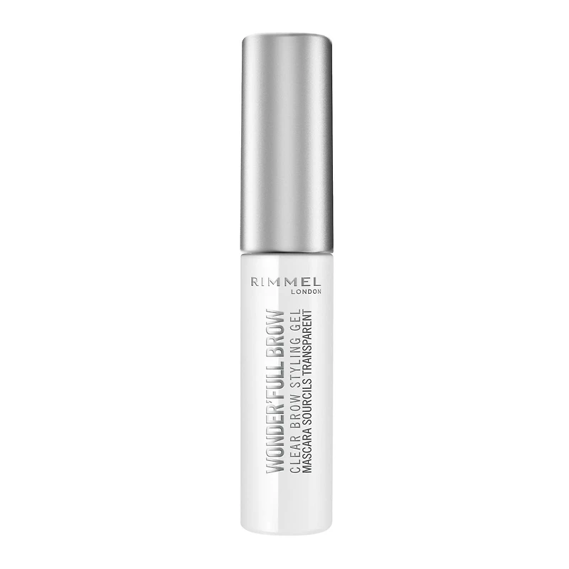 Rimmel Gel pour sourcils Wonder'Full Brow, hydrofuge, Infusé avec 4 huiles : Argan, Maracuja, Marula et Camélia, 100% Sans Cruauté Remplis & dompte les sourcils