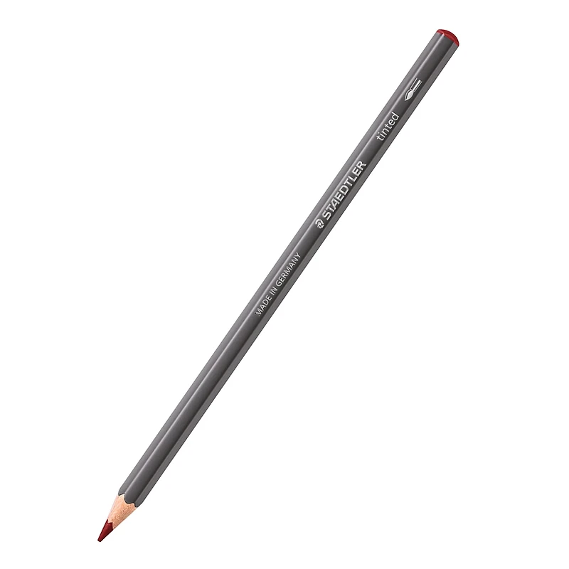 Crayons pour aquarelle teintés de Staedtler 12 couleurs dans une boîte métallique