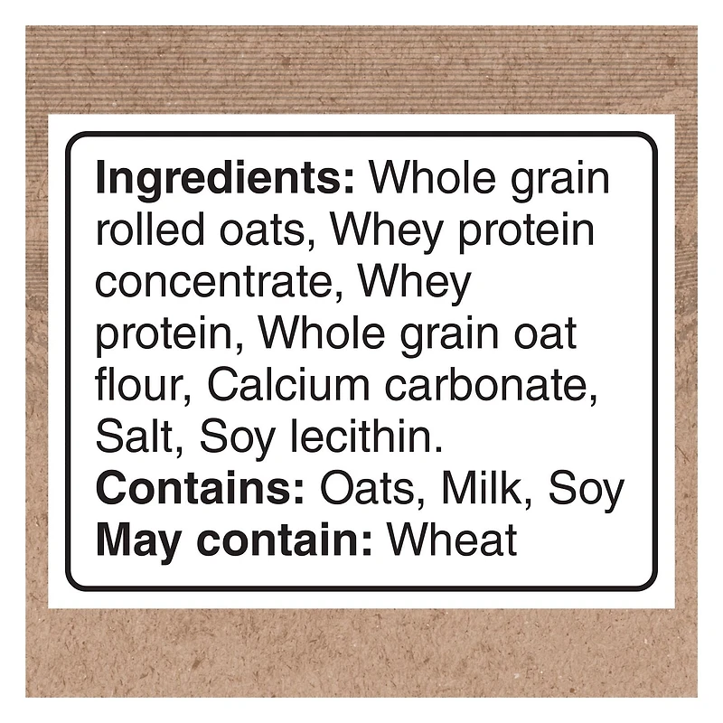 Quaker Protéines gruau instantané, Nature, 6 sachets. 168 g.