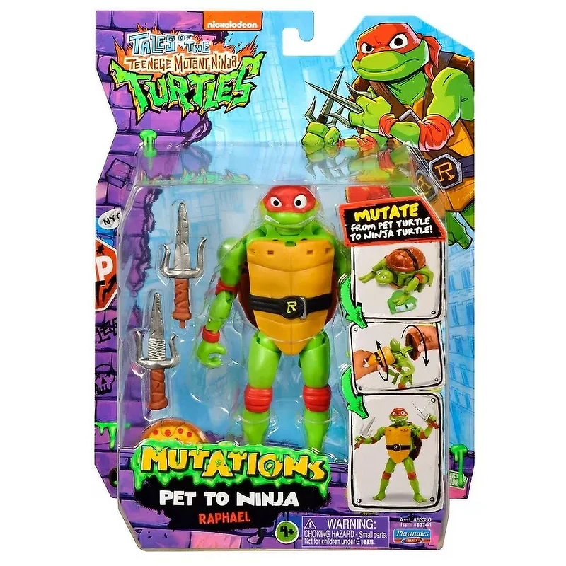 Teenage Mutant Ninja Turtles Rafeal Pet to Ninja figure due action