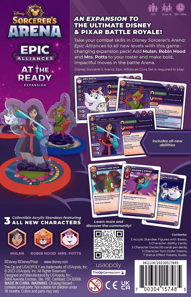 USAopoly Disney Sorcerer's Arena : des alliances épiques à l'extension Ready