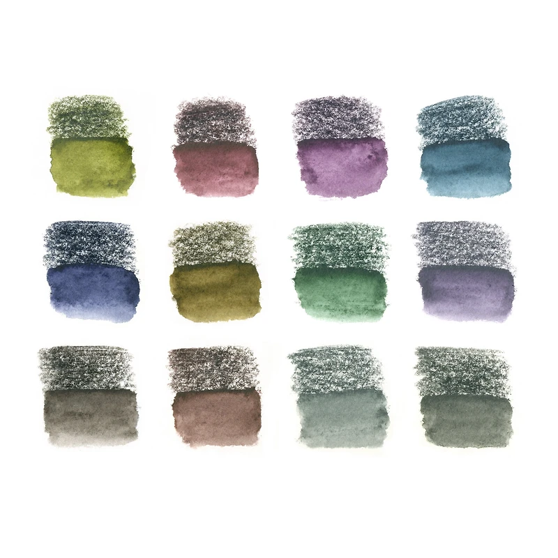 Crayons pour aquarelle teintés de Staedtler 12 couleurs dans une boîte métallique