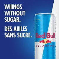 Red Bull Energy Drink, Sugar Free, 250 ml (4 pack), 4 x 250 mL