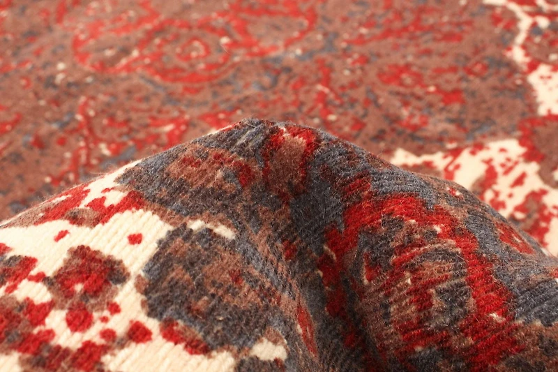 ECARPETGALLERY Tapis Métier Main pour Salon, Salle à Manger et Chambre à Coucher Contemporain Collection Galleria 4'11" x 7'3" en Ivoire