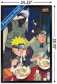 Naruto Shippuden - Food Wall Poster, 22.375" x 34" Framed