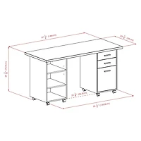Winsome Kenner 3pc Set Bureau modulaire