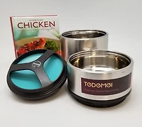 Tedemei Boîte à repas isothermique de 1,5 L en acier inoxydable 304