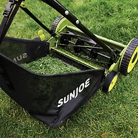 Sun Joe MJ501M Tondeuse manuelle à rouleau 18 po Mow Joe avec collecteur