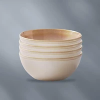 Corelle® Stoneware 21oz Bowl, Oatmeal, Reactive Glaze, 4-pack