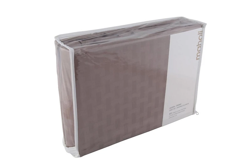 Ambassador Ensemble de draps en coton de 400 fils au pouce carré motif de bambou de Maholi