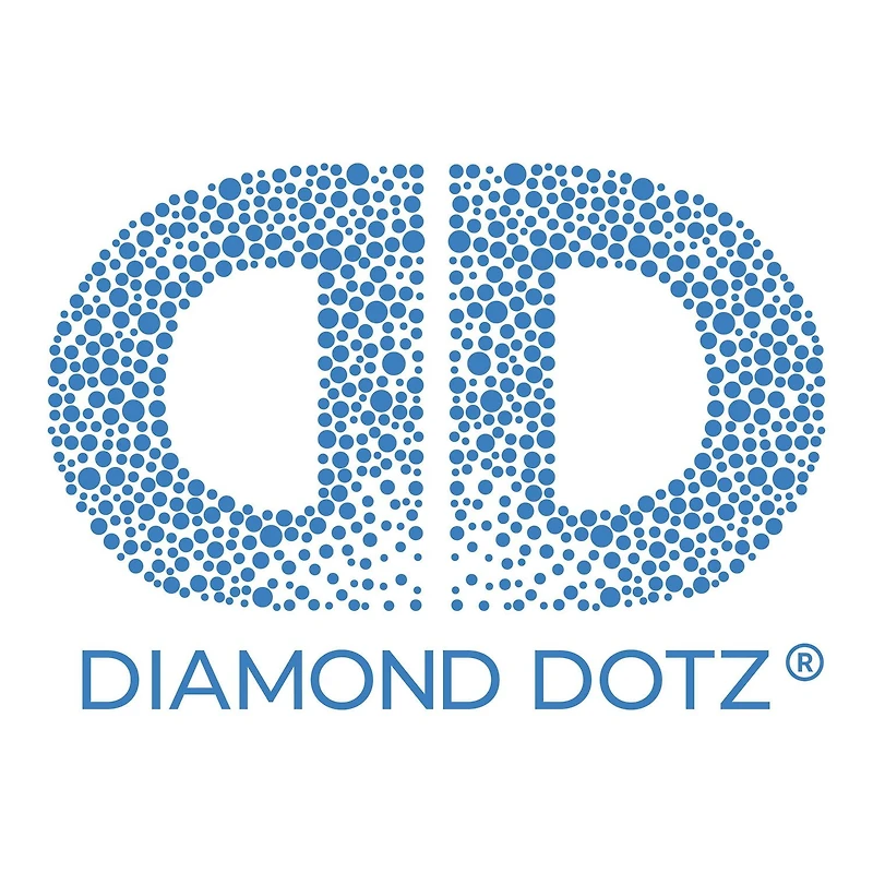 DIAMOND DOTZ® Sous-verres Champignons Édition Spéciale Kit d'art Broderie Diamant Taille des sous-verres: 4 pouces, Rond