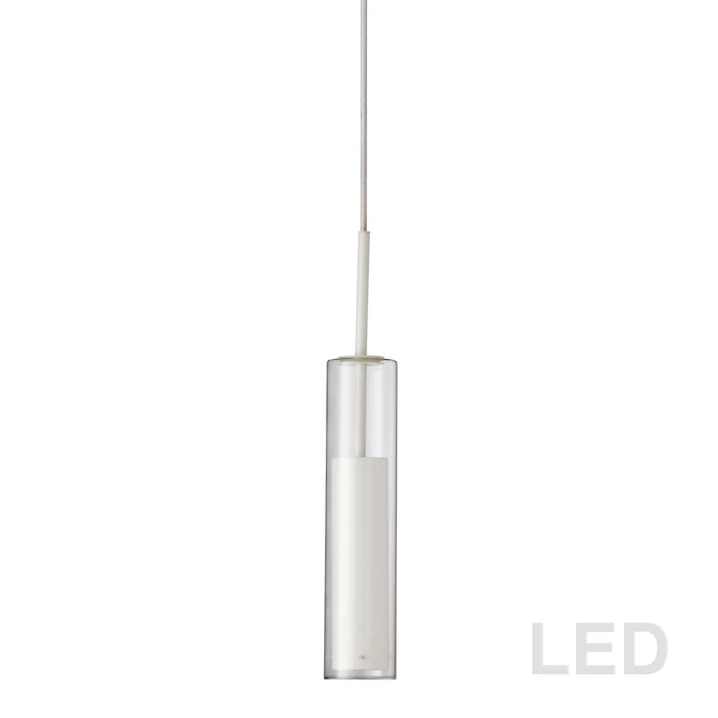 Dainolite LUN-1LEDP-WH Pendentif Blanc