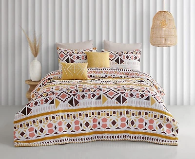 Chenille Mosaic 8 Piece Bed in a Bag