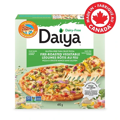 Daiya Dairy Free Gluten Free Fire-Roasted Vegetable Pizza, Vegan (Frozen), 492g
