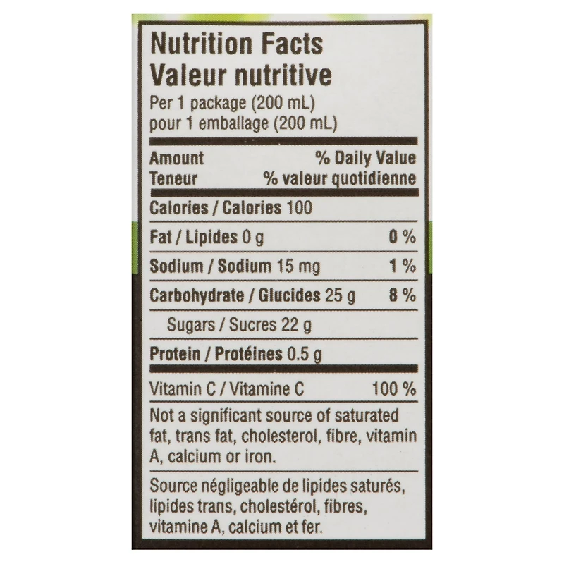 Minute Maid 100% Apple Grape Juice 200mL carton, 10 pack