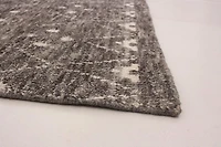 ECARPETGALLERY Tapis Noué à la Main pour Salon, Salle à Manger et Chambre à Coucher Marocain Collection Tangier 4'10" x 8'2" en Gris
