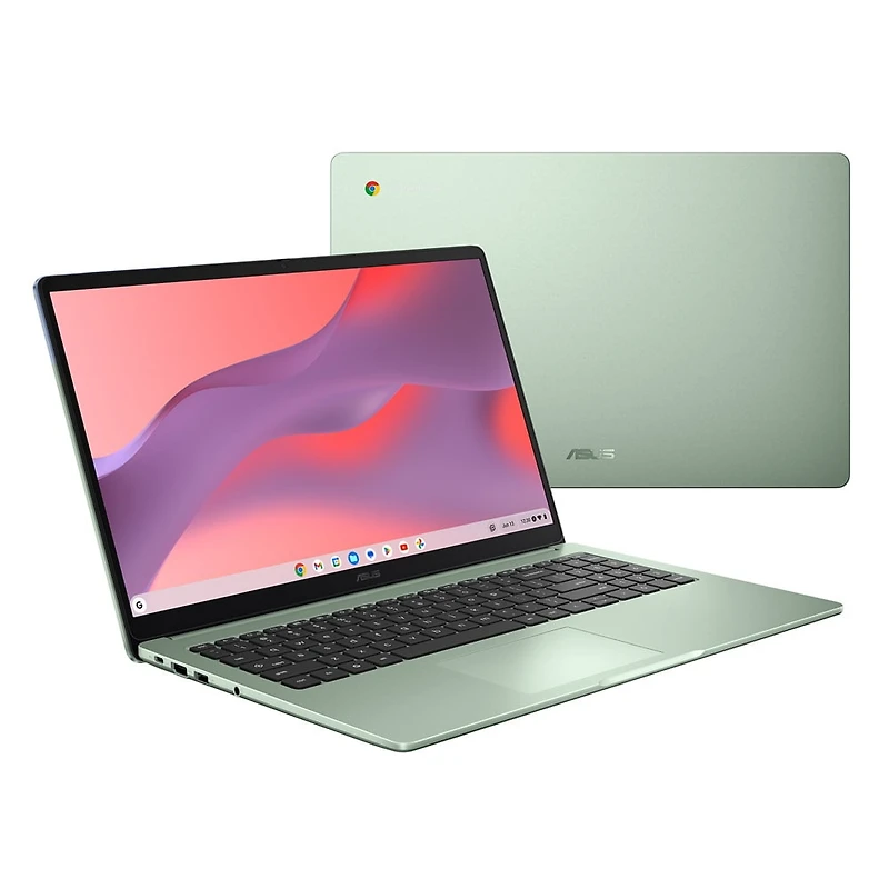 ASUS Chromebook CX15 Laptop, 15.6” 16:9 FHD (1920 x 1080) Anti-Glare Display, Intel® Celeron® N4500 Processor, 128GB Storage, 8GB RAM, ChromeOS, Misty Green Paint, CX1505CKA-DS01-CB