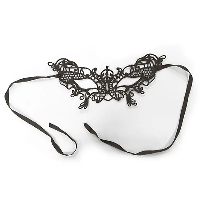 Masque en dentelle de noir pour femme