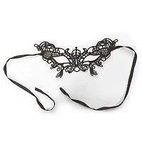 Masque en dentelle de noir pour femme