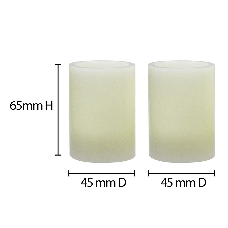 Mainstays Unscented LED Wax Votive Candles, Pack of 2, 1.875"x2.5"H