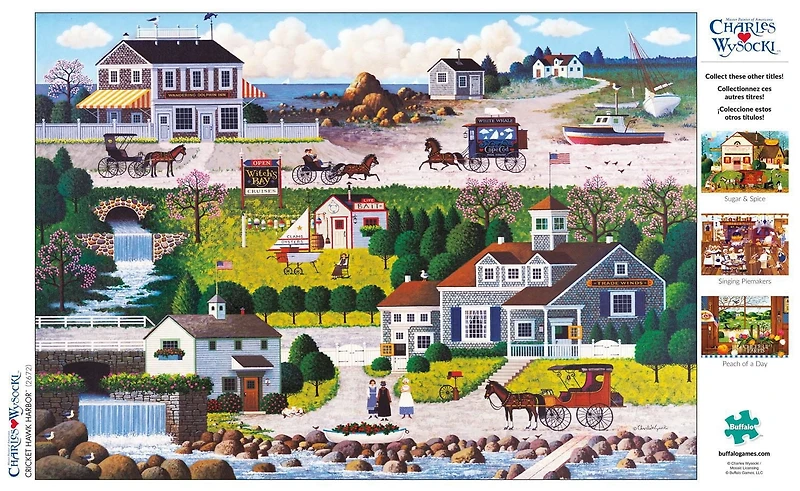 Buffalo Games - Charles Wysocki - Cricket Hawk Harbor - 300 Piece Jigsaw Puzzle