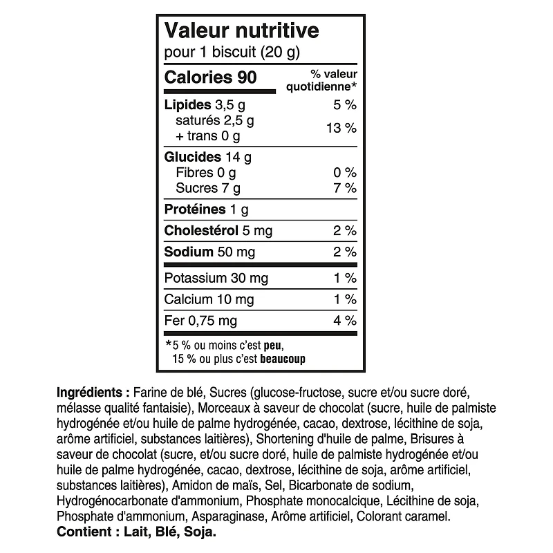 Chips Ahoy! Moelleux Avec Morceaux De Chocolat Originaux