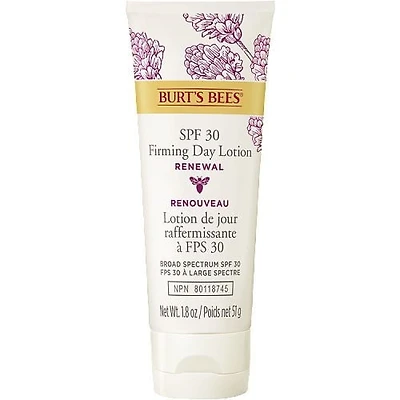 Burt’s Bees® Renewal Firming Day Lotion with Bakuchiol,, Broad Spectrum SPF 30 Lightweight Mineral Sunscreen