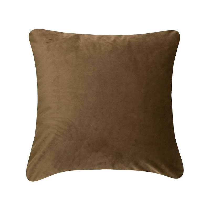 Quiltee Brown Decorative Cushion