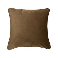 Quiltee Brown Decorative Cushion