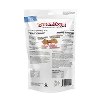 DreamBone Large Bones Made With Real Peanut Butter 2 Count, Rawhide-Free Chews For All Dogs, DreamBone Peanut Butter Large 2ct, 8.0oz, 218g