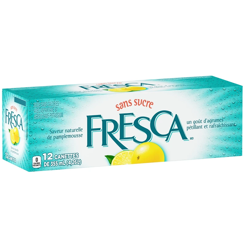 Fresca Fridge Pack Cannettes, 355 mL, 12 Pack 12 x 355 ml