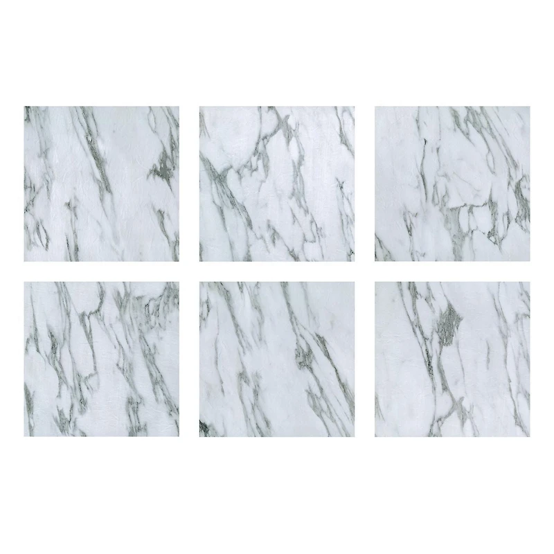 FloorPops Opaline Peel and Stick Floor Tiles Set of 20