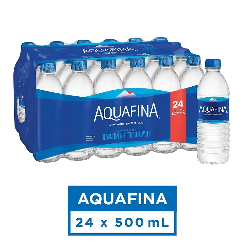 Aquafina Eau Purifiée 24 x 500 mL, Bouteilles 24x500ml