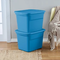 Sterilite 68L Tote - Aqua, 68L, Blue