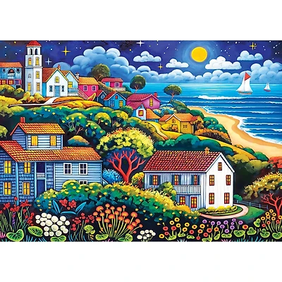 RoseArt - Colorluxe 1000 pièces - Paysage de rêve au bord de la mer- Puzzle emboîtable pour adulte