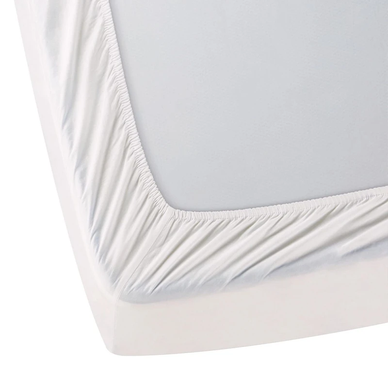 Drap-housse en percale brossée 300 fils de Hometrends Taille : 1 place - Très grand