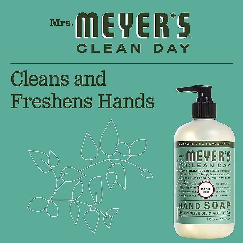 Mrs. Meyer's Clean Day Liquid Hand Soap - Basil