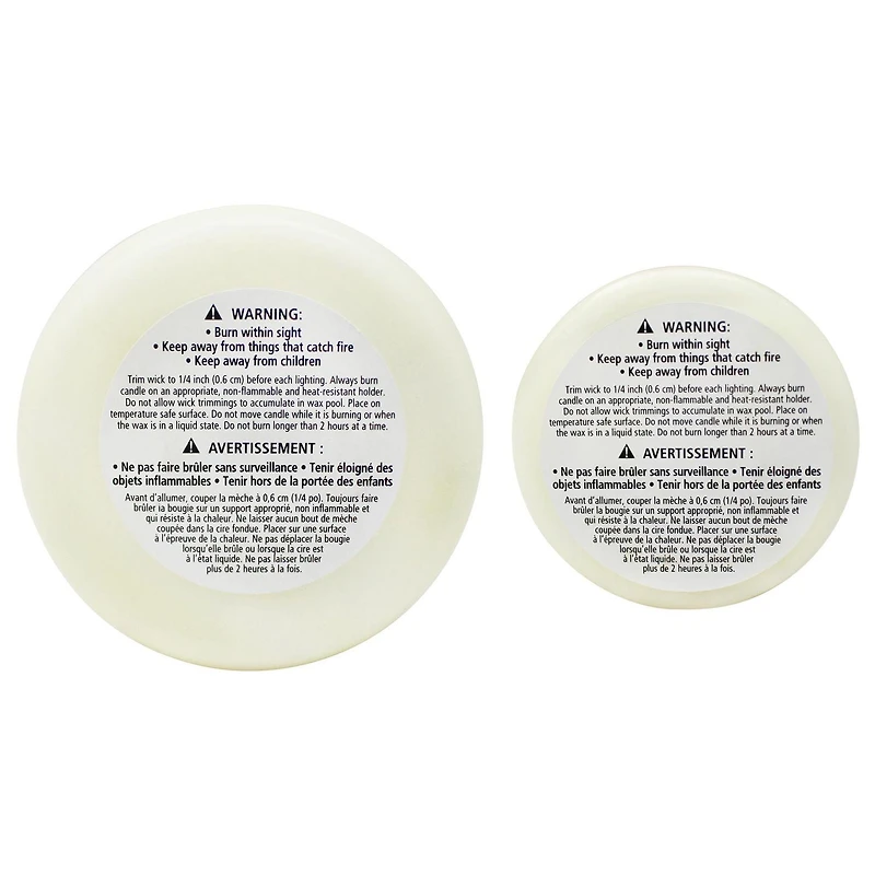 Mainstays Unscented Pillar Candle Set, Pack of 5, various size