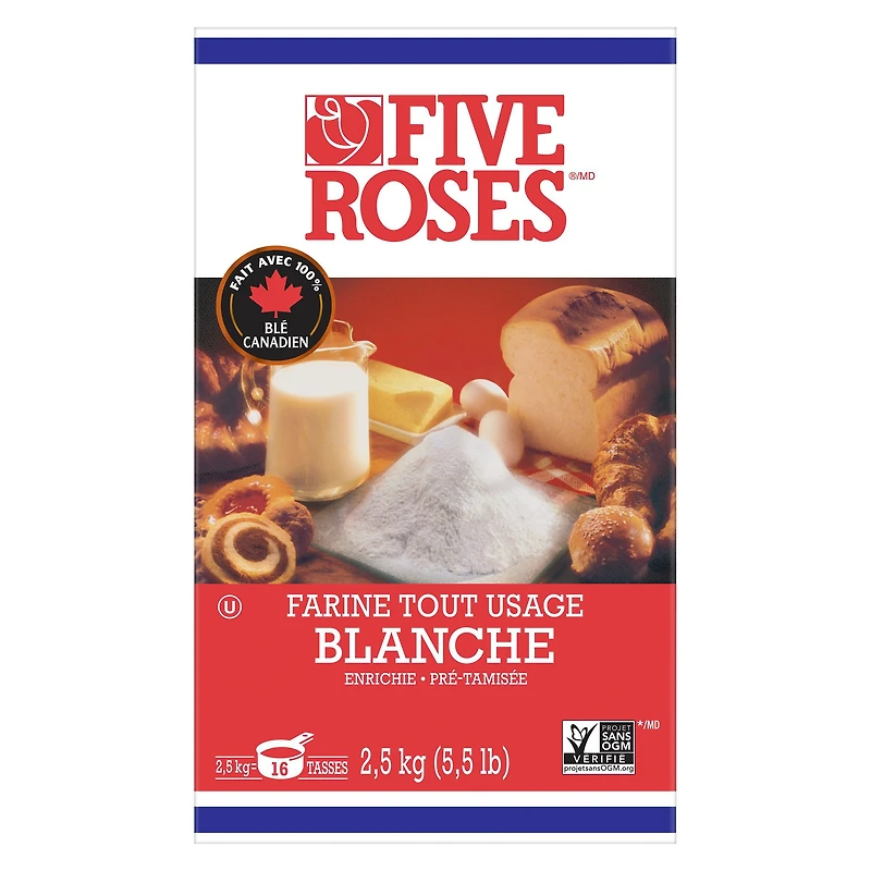 Five Roses All Purpose Flour, White, 2.5kg, 2.5 kg