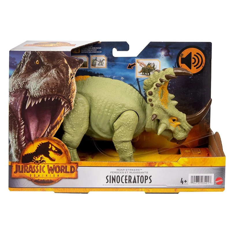 Jurassic World Dominion Roar Strikers Sinoceratops Dinosaur 4 Year & Up