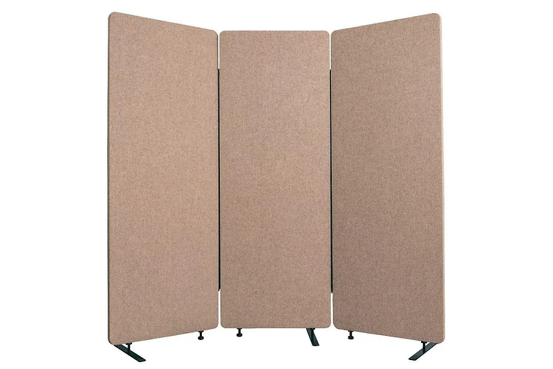 Luxor RECLAIM Acoustic Room Dividers - 3 Pack in Desert Sand