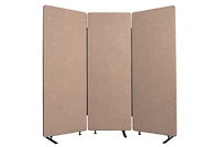 Luxor RECLAIM Acoustic Room Dividers - 3 Pack in Desert Sand